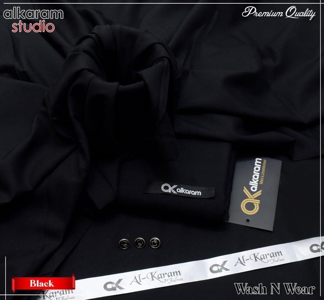 Premium Quality Black Unstitched Suit for Men